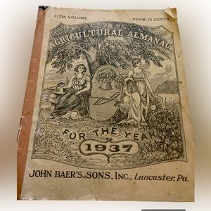 1937 Agricultural Almanac